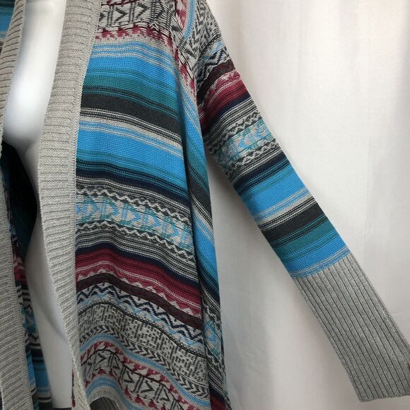 Stetson Women's Size XS Western Long Sleeve Cardigan Sweater Jacket Aztec - Picture 3 of 6